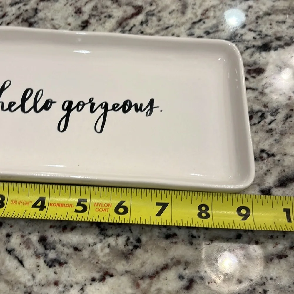 Rae Dunn hello gorgeous plate
